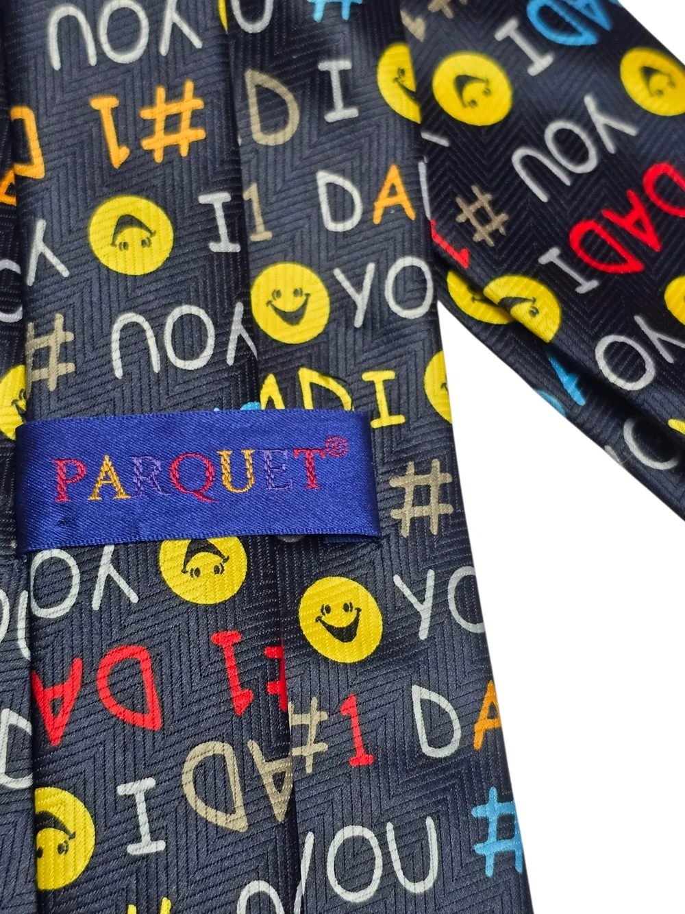 Vintage Men’s #1 Dad Necktie Parquet Colorful Novelty Tie